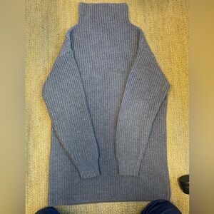 Wilfred Charcoal Ribbed Sweater Dress